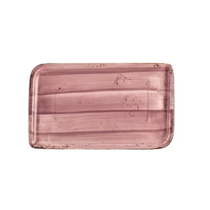 Pink Harmony szögletes tányér 24 x 15 cm