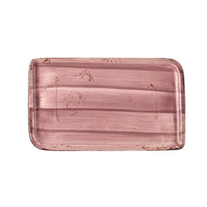Pink Harmony szögletes tányér 30 x 17,5 cm