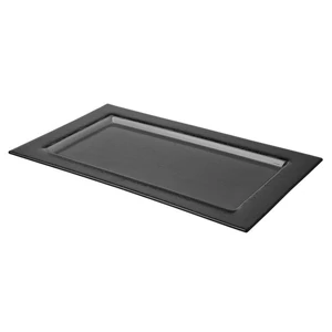 Vetro GN 1/1-es fekete üvegtálca - 530 x 325 mm
