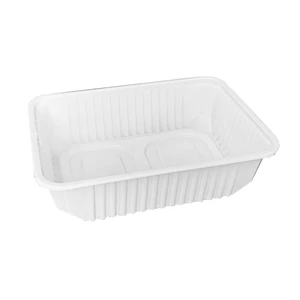 1. Étel szállítódoboz egyszer használatos, mikrózható PP, 500 ml