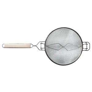 Duplahálós erősítettszűrő fanyéllel 26 cm