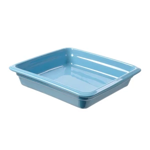 Porcelán GN 2/3-os edény 65 mm mély, kék, 5,8 L, 355 x 325 x 65 mm