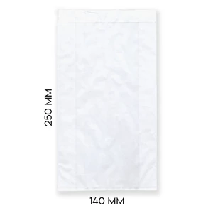 Fehér papírtasak 1 kg-os 140 + 50 x 250 mm 1500 db