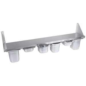 Falra szerelhető GN edény tartó 6 db GN 1/6-os edénynek