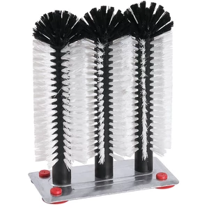 Pohármosó kefe 24 -24 -24 cm fém talppal