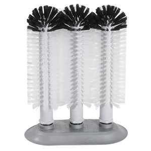 Pohármosó kefe 24 -24 -24 cm öntapadós gumitalppal