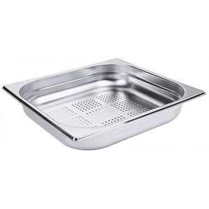 GN 2/3-es edény, perforált 65 mm mély, 5,8 L, 355 x 325 x 65 mm