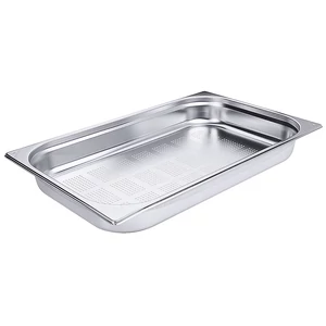 GN 1/1-es edény, perforált 65 mm mély, 8,8 L, 530 x 325 x 65 mm