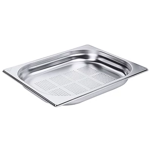 GN 1/2-es edény, perforált 40 mm mély, 2,5 L, 325 x 265 x 40 mm