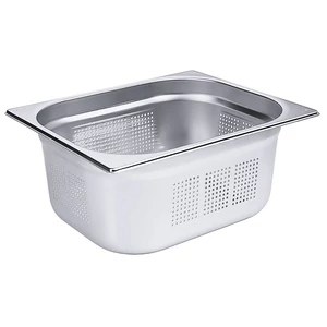 GN 1/2-es edény, körbe perforált 150 mm mély, 9,2 L, 325 x 265 x 150 mm