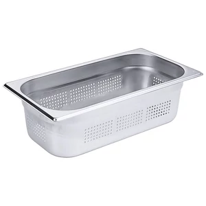 GN 1/3-es edény, körbe perforált 100 mm mély, 3,5 L, 325 x 175 x 100 mm