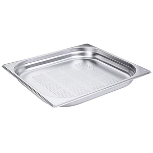 GN 2/3-es edény, perforált 40 mm mély, 3 L, 355 x 325 x 40 mm