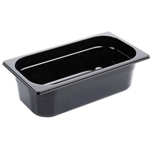 Fekete polikarbonát GN 1/3-os edény 100 mm mély, 3,5 L
