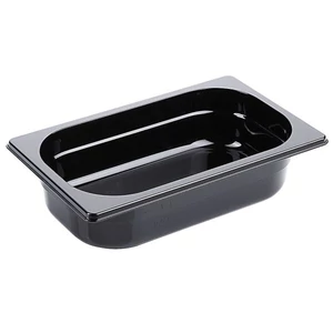 Fekete polikarbonát GN 1/4-es edény 65 mm mély, 1,7 L