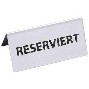 Tájékoztatótábla foglalt felirattal 12 x 5,5 cm