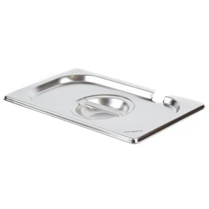 GN 1/4-es fedő, 264 x 162 mm, kanálkivágással