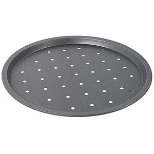 Perforált pizzaforma tapadásmentes bevonattal, 35 cm