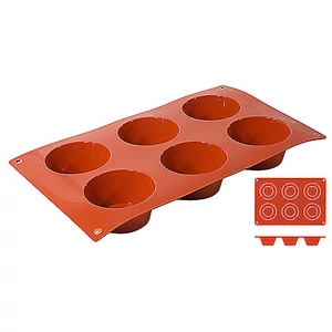 Szilikongumi sütőforma 6 db muffin sütihez