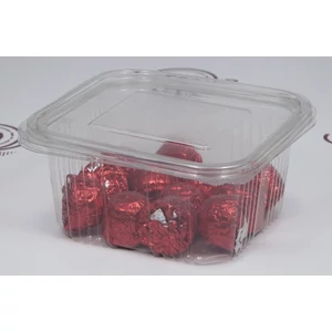 Salátás tálka PET 500 ml, 9 / 10 x 12,5 / 13 x 6 cm 100 db