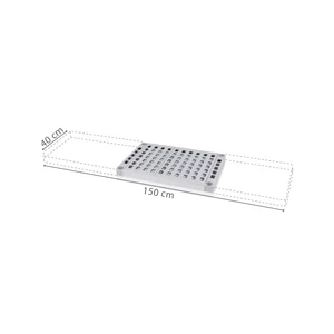 Polclap Aluplast állványhoz, 40 cm-es mélységgel - 1500x400 mm