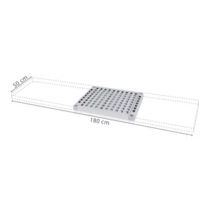 Polclap Aluplast állványhoz, 50 cm-es mélységgel - 1800x500 mm
