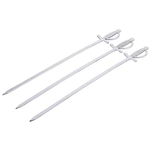 Saslikkard lapos 27 cm, 3 darabos szett