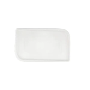 Arel fehérszínű porcelán szögletestányér 24 x 15 cm