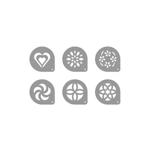 myDRINK cappuccino díszítő sablonok,6 db