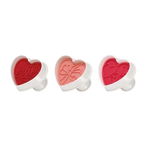 DELÍCIA sütikiszúrók pecséttel, 3x szív