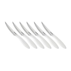 PRESTO steak kés, 12 cm, 6 db, fehér