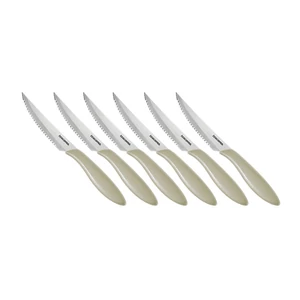 PRESTO steak kés 12 cm, 6 db, bézs