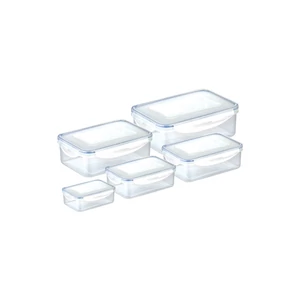 FRESHBOX ételtároló doboz, téglalap,5 db