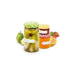 DELLA CASA befőttes üveg matrica, 24db