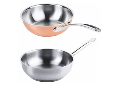 Mélyserpenyők, sauteuse-ök ( ejtsd, szotőzök ),  flambírozó serpenyők