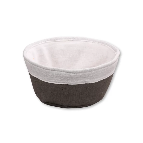 Kenyérkosár - KESPER - Ø 20 cm, H 9 cm - szürke - MOSHATÓ