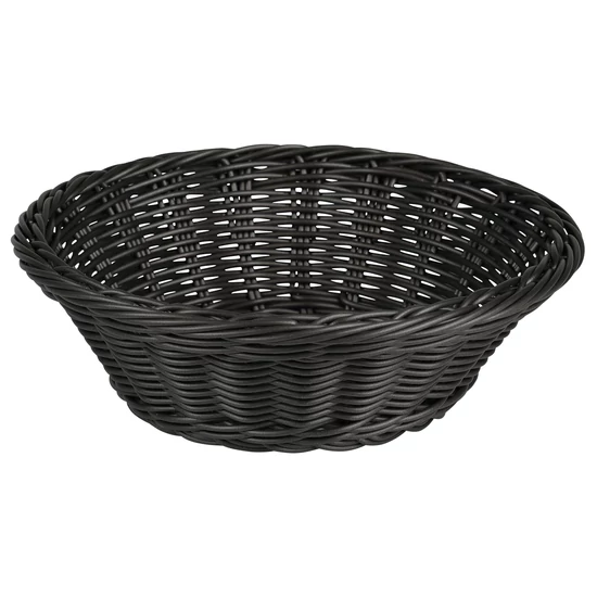Kenyérkosár - KESPER - Ø 22,5 cm, H 7 cm - fekete - MOSHATÓ