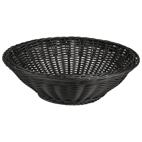 Kenyérkosár - KESPER - Ø 29 cm, H 8,5 cm - szürke - MOSHATÓ