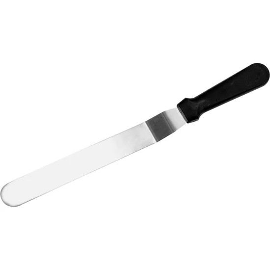 Kenőkés, hajlított cukrász spatula, YG-02415-ös széria 38,5 x 3 cm