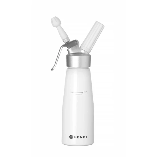HENDI Kitchen habszifon, fehér, 0,5 L (Ø80×260 mm)