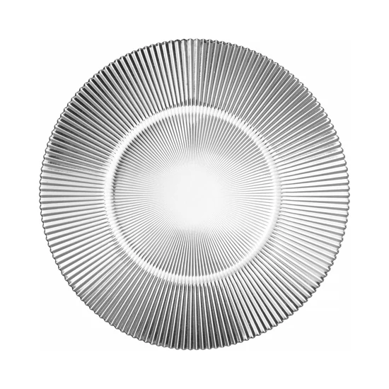 Aura üveg lapostányér, 280 mm