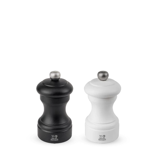 Peugeot Bistro szett, só- és borsőrlő, fekete-fehér, 10 cm