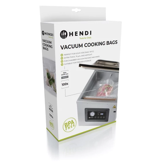 Vákuum főzőtasakok, HENDI, 100 db., 400x300mm