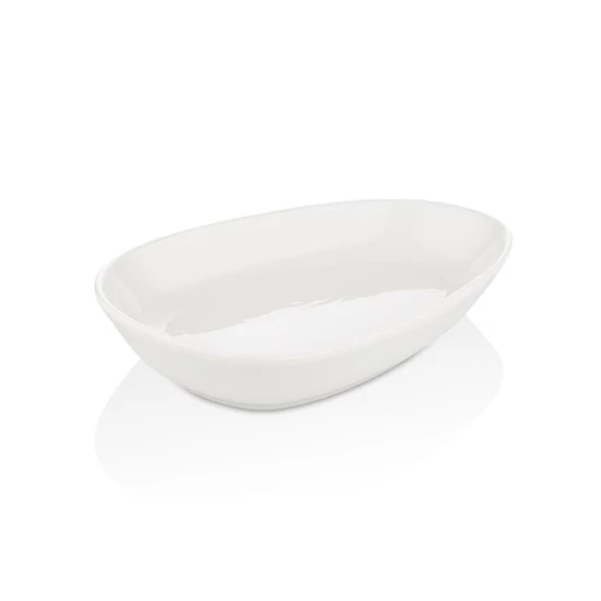 Island fehérszínű porcelán organikustál 16 cm