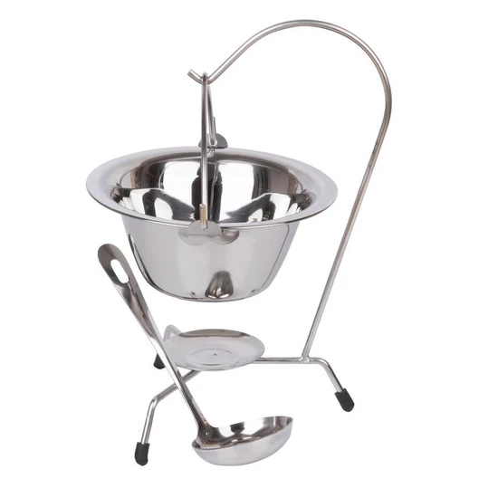 Tálaló bogrács szett 3 db-os rozsdamentes