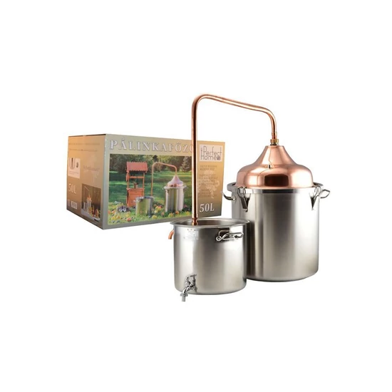Pálinkafőző 50 literes réz inox