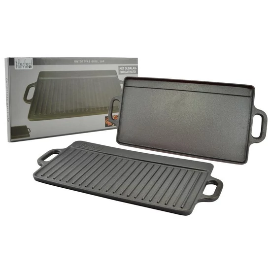 Öntöttvas grill lap 2 oldalas 51*24 cm,