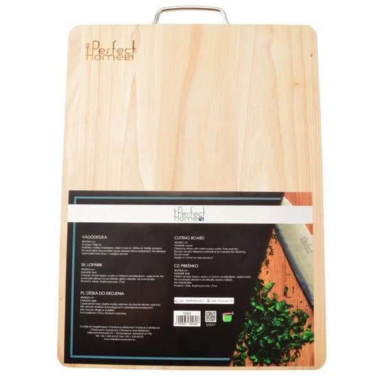 Vágódeszka felakasztható bükk 40*30*2 cm