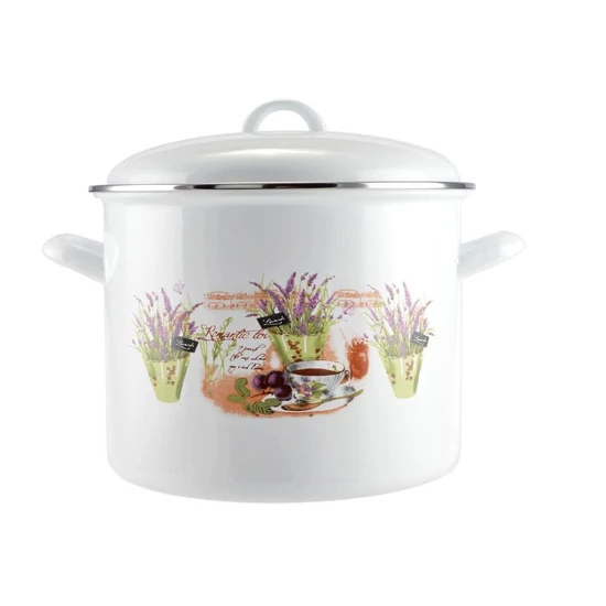 Levendula zománcozott fazék 24 cm+fedő