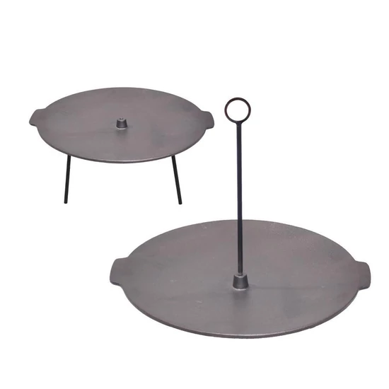 Öntöttvas grill tárcsa kétfunkciós 44 cm,