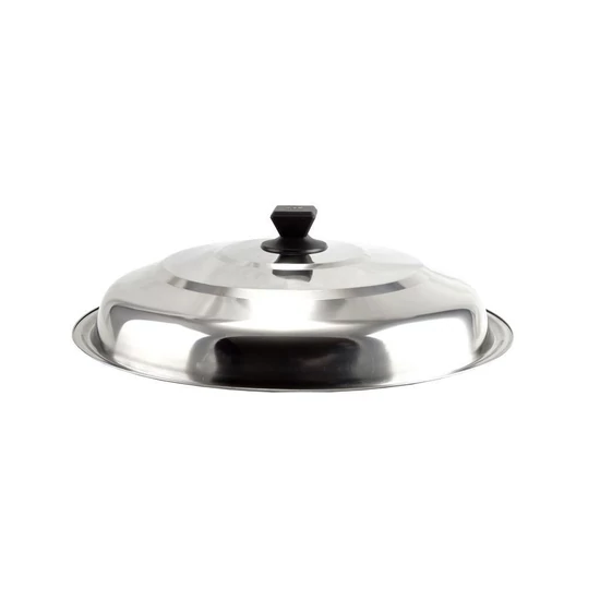 Bográcsfedő rozsdamentes, kúpos 33 cm